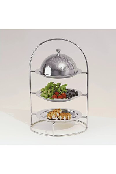 Generic Leaf 3-Tier Cake Stand - 33 cm