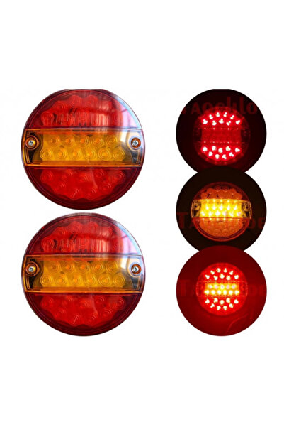 Led Light Alex Set 2 lampi led rotunde pentru camion/remorca 12 v-24 v