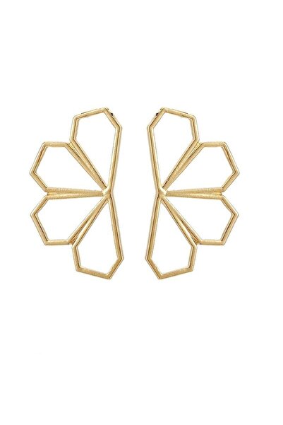 Pursehuit Χρυσά σκουλαρίκια σε σχήμα κηρήθρας, Odeta C7