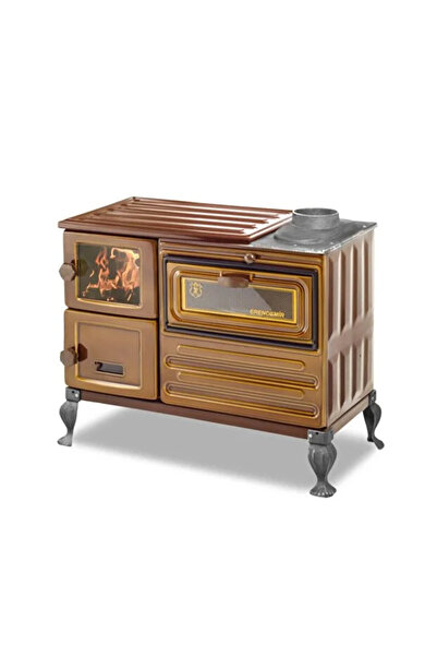 Erendemir Şömine Kuzine Ç. Kapaklı Döküm Pik Ayaklı Ek104f-t-p