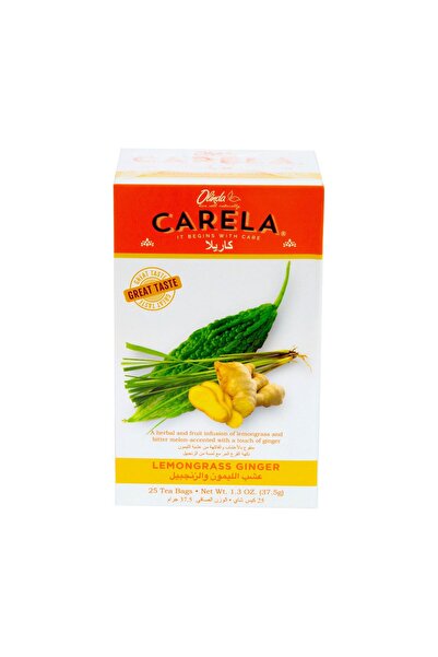 OLINDA شاي عشبة الليمون والزنجبيل من كاريلا، 25 كيس شاي، 37.5 جم، مزيج منعش من الأعشاب