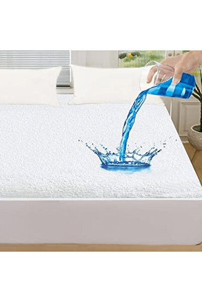 OEM Waterproof cotton mattress protector with elastic under the mattress, size 180×200cm