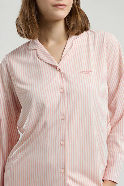 Pierre Cardin Modal Cotton Front Buttoned Women's Pajama Set Long Sleeve