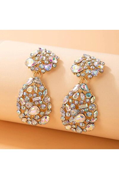 Pursehuit Cercei aurii, masivi, cu pietre, Ivet C8