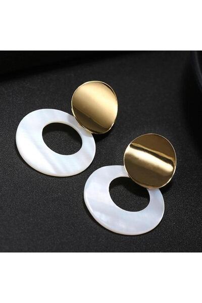 Pursehuit Gold-colored, round, clip-on earrings, Marjanne C5