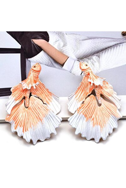 Pursehuit Cercei portocalii, în formă de pește, Germaine C5