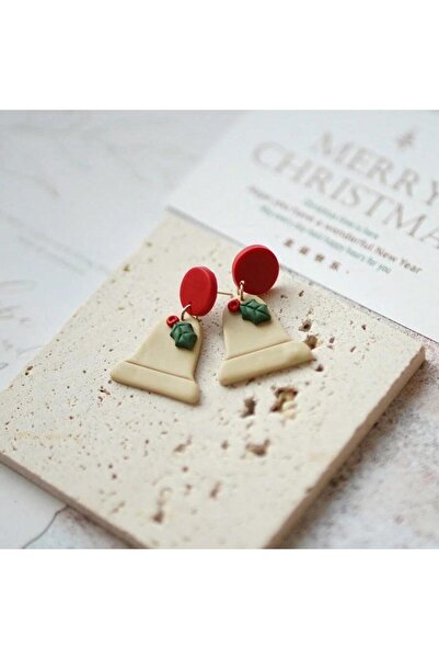 Pursehuit Beige earrings, Christmas bell shape, plus gift box, Bells C23