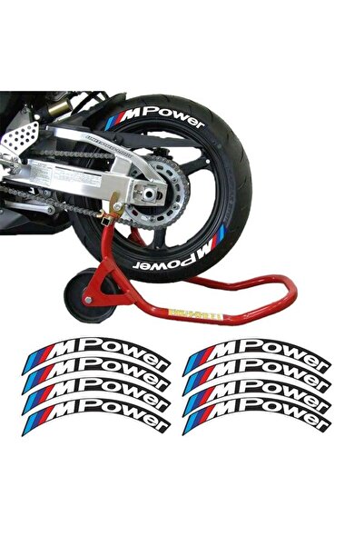 Genel Markalar M Power Beyaz 3D Lastik Yanak Yazısı