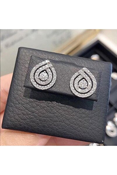 Pursehuit Cercei de culoare argintie cu pietre de zirconiu, Cuno C16