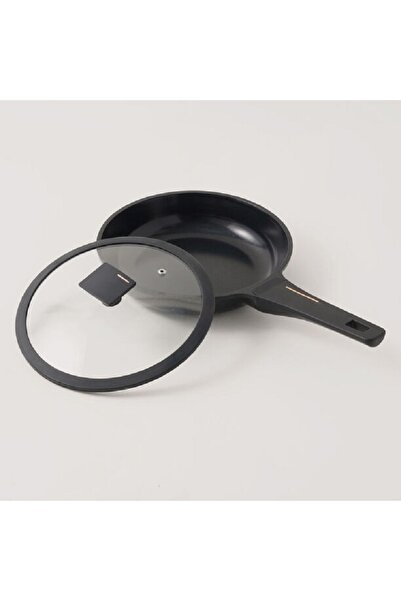 Alberto Aluminum frying pan with lid 1.2l, black