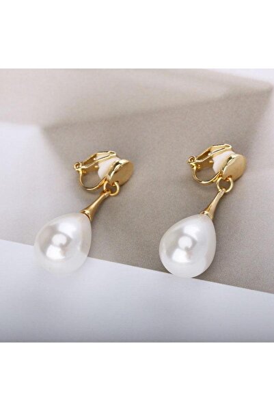 Pursehuit Cercei aurii, cu cleme și perle, Edora C2