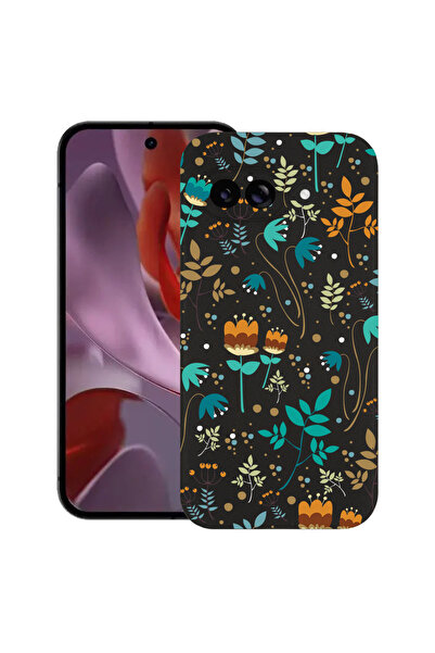 bestcase Carcasă subțire din silicon pentru Google Pixel 9a, flori de primăva...