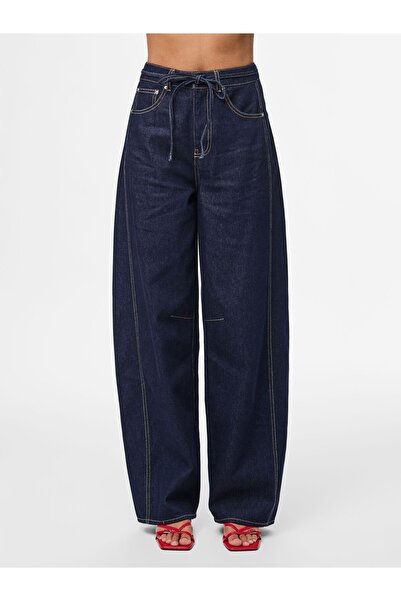 PIECES Barrel Fit Jeans PCFENNA BINDEGÜRTEL