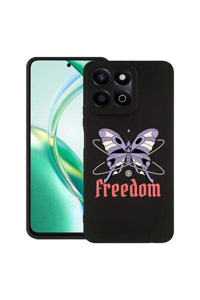 bestcase Carcasă subțire din silicon pentru Honor 200 Smart, Freedom - Flutur...