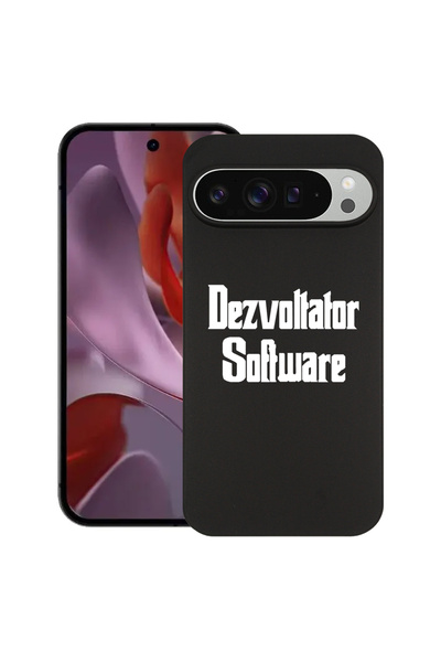 bestcase Carcasă subțire din silicon pentru Google Pixel 9 Pro XL, software D...