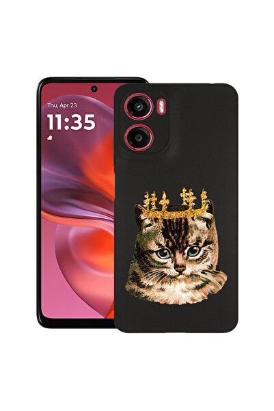 bestcase Carcasă subțire din silicon pentru Motorola Moto G05, King Cat, 1926...