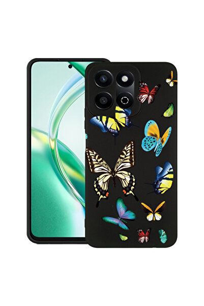 bestcase Carcasă subțire din silicon pentru Honor 200 Smart, fluturi în culor...
