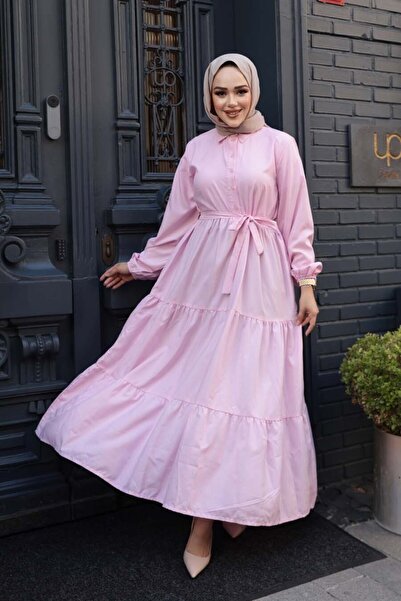 N.S NEVA STYLE Φόρεμα Hijab με κουμπιά 30391PD