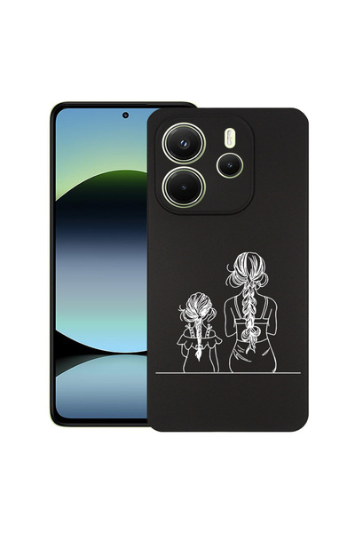 bestcase Carcasă subțire din silicon pentru Xiaomi Redmi Note 14 5G, Mamă și ...