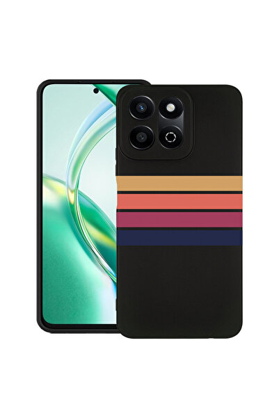 bestcase Carcasă subțire din silicon pentru Honor 200 Smart, linii retro, 192...