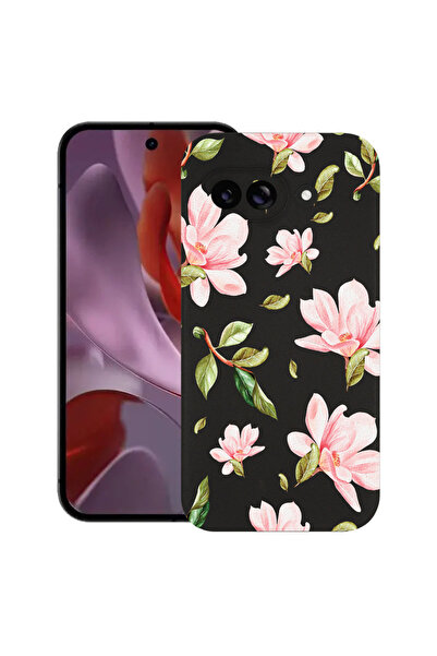 bestcase Carcasă subțire din silicon pentru Google Pixel 9a, Colecția Flowers...