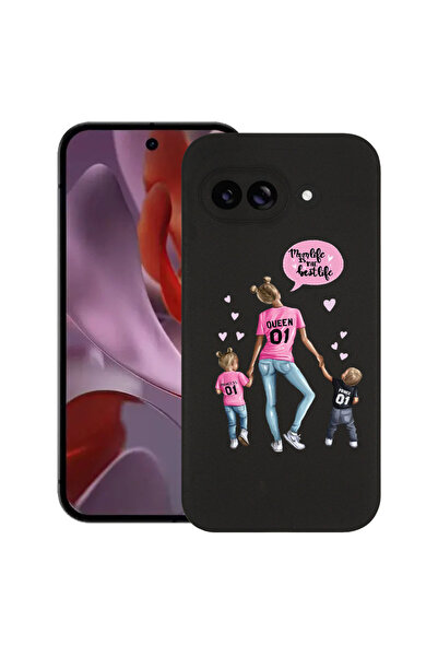 bestcase Carcasă subțire din silicon pentru Google Pixel 9a, Mom Life Boy And...