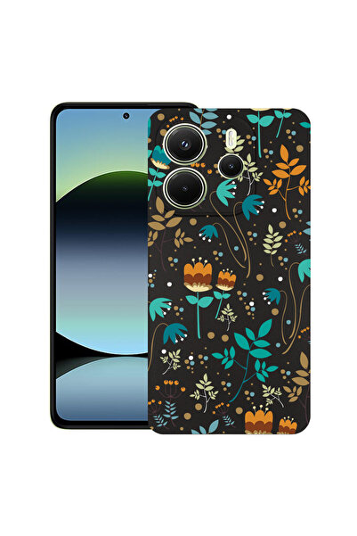 bestcase Carcasă subțire din silicon pentru Xiaomi Redmi Note 14 5G, flori de...