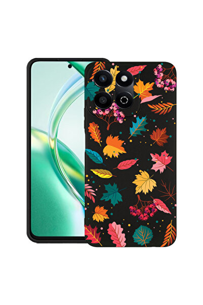 bestcase Тънък силиконов калъф за Honor 200 Smart, есенни цветове - листа, 19...