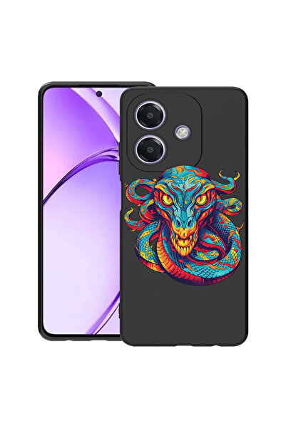 bestcase Тънък силиконов калъф за OPPO A60 5G / A40 / A40M, Дракон в цветовет...