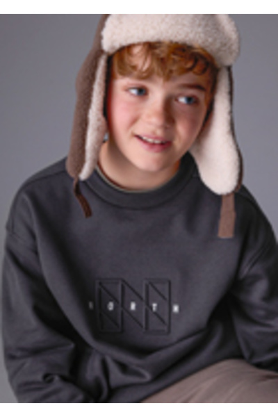 MAYORAL 7405-90 Boy's Gray Sweat