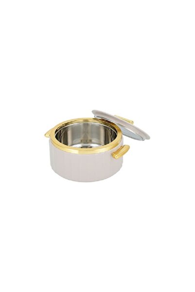 LA MESA Matte lailac & gold plastic food warmer 2L