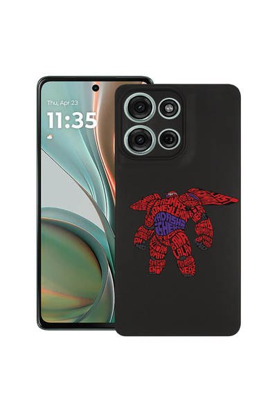 bestcase Carcasă subțire din silicon pentru Motorola Moto G75, Calligraphy Ba...