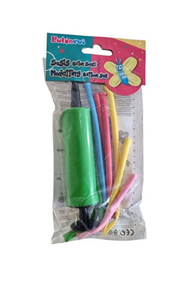 DODOMAR مجموعة بالونات النقانق تتضمن 1 مضخة نفخ بالونات النقانق و5 بالونات نقانق