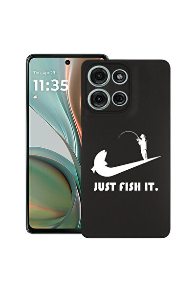 bestcase Carcasă subțire din silicon pentru Motorola Moto G75, Just Fish It, ...