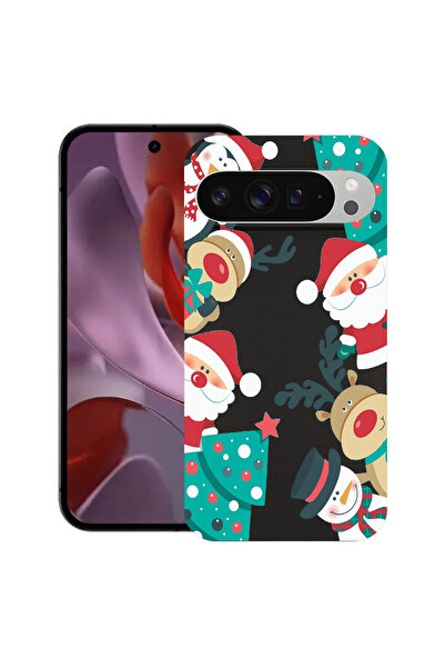 bestcase Carcasă subțire din silicon pentru Google Pixel 9 Pro XL, Crăciun, 1...
