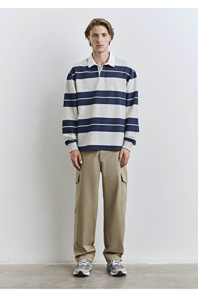 Mavi Ανδρικό μακρύ φούτερ ριγέ M0612847-89353