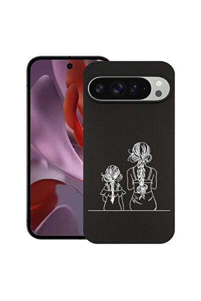 bestcase Carcasă subțire din silicon pentru Google Pixel 9 Pro XL, Mamă și fi...