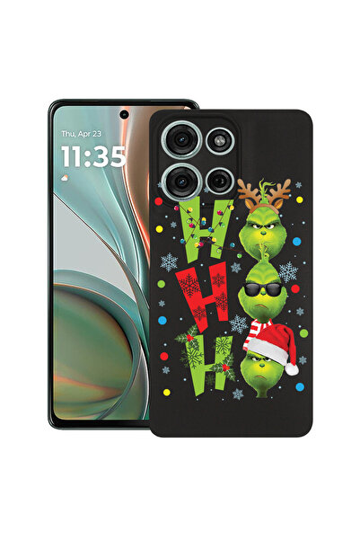 bestcase Husă subțire din silicon pentru Motorola Moto G15, Grinches - Ho Ho ...