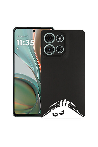 bestcase Carcasă subțire din silicon pentru Motorola Moto G75, Hidden Face, 1...