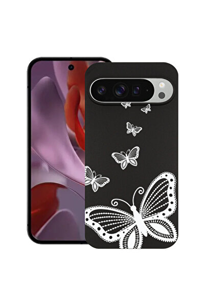 bestcase Carcasă subțire din silicon pentru Google Pixel 9 Pro XL, fluture, 1...