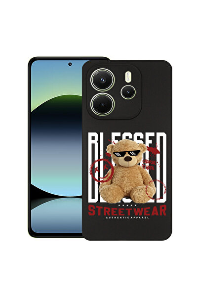 bestcase Carcasă subțire din silicon pentru Xiaomi Redmi Note 14 5G, Teddy Be...