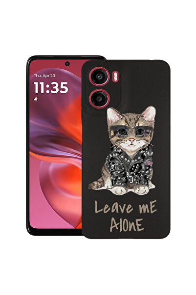 bestcase Carcasă subțire din silicon pentru Motorola Moto G05, Leave Me Alone...