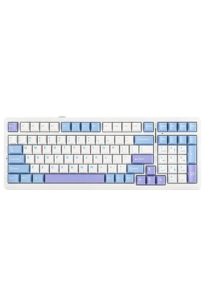 Aula F99 3 Modlu RGB Hot Swap Mekanik Reaper Switch Kablosuz Makrolu Klavye Mavi