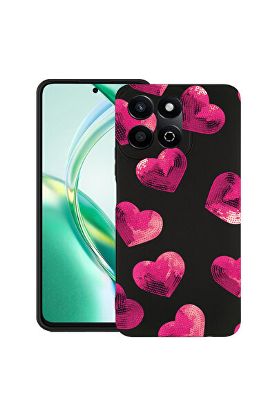 bestcase Carcasă subțire din silicon pentru Honor 200 Smart, model cu inimă, ...
