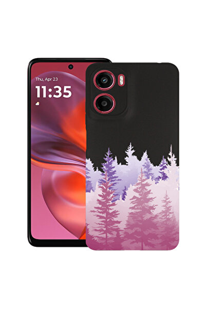 bestcase Carcasă subțire din silicon pentru Motorola Moto E15 / Moto G05, Lum...