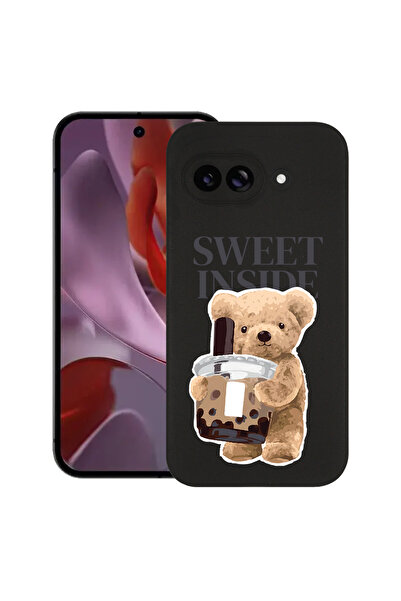 bestcase Carcasă subțire din silicon pentru Google Pixel 9a, ursuleț de pluș ...