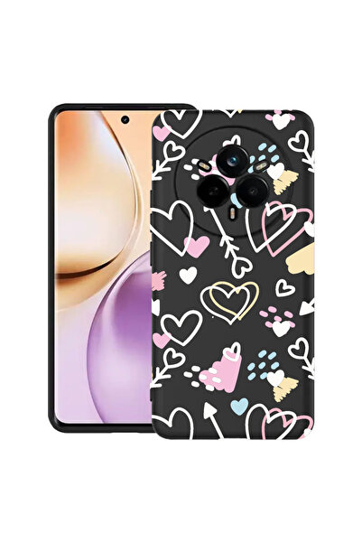 bestcase Carcasă subțire din silicon pentru Realme 14 Pro Plus 5G, simboluri ...