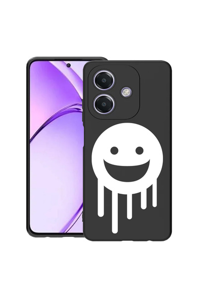 bestcase Carcasă subțire din silicon pentru OPPO A60 5G / A40 / A40M, Smiley,...