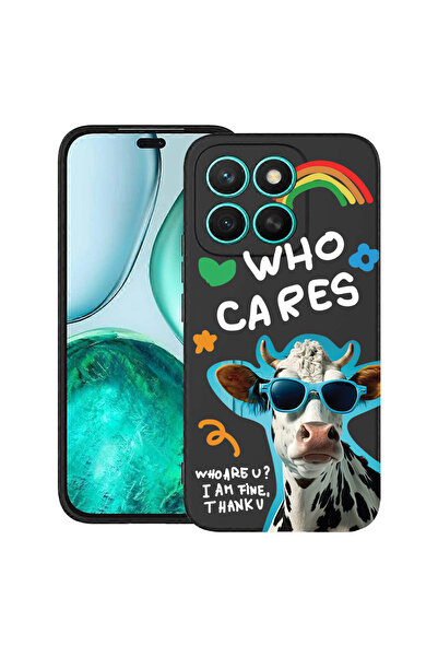 bestcase Carcasă subțire din silicon pentru Honor X8C, Cool Cow - Who Cares?,...
