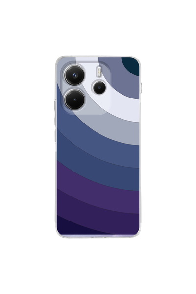 PrintiFy Xiaomi Redmi Note 14 4G İle Uyumlu Renk Cümbüşü 5 Baskılı Kamera Korumalı Şeffaf Kılıf